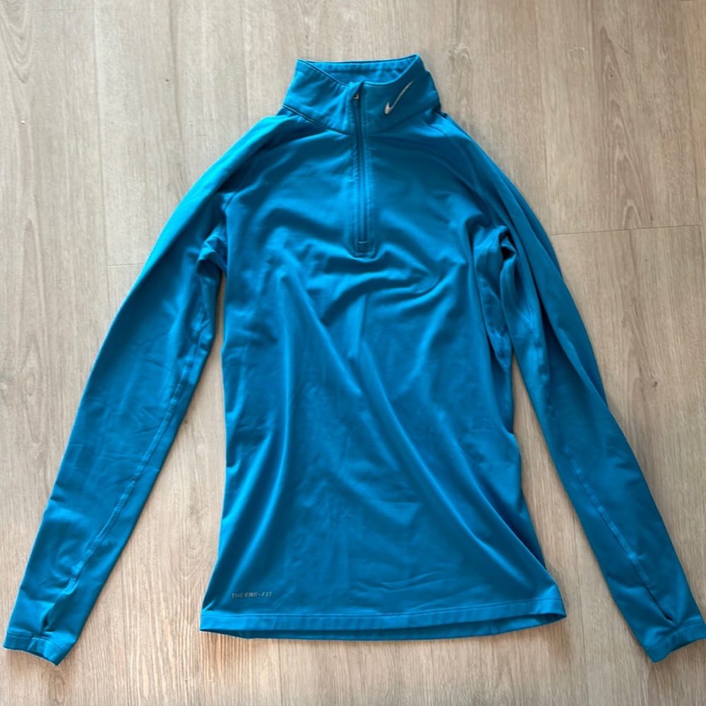 Nike Dri Fit Pro Combat Mockneck Fleece Lined Quarter Zip Jacket